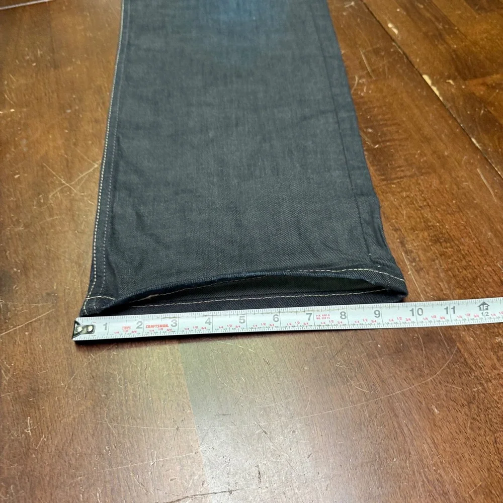 New Levi's 514 Slim Straight Jeans Mens 38x32 Dark Indigo Stretch Denim NWT